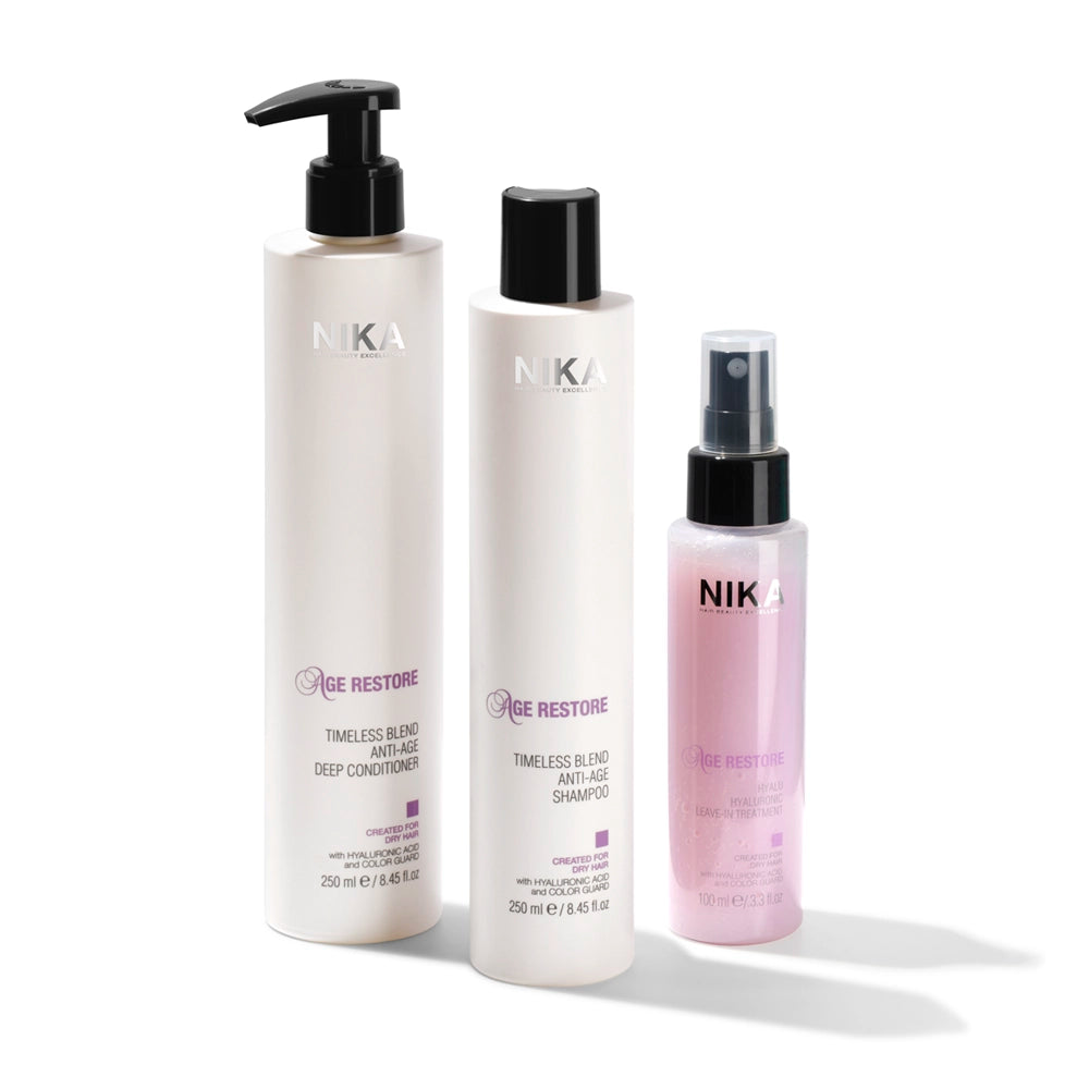 Age Restore Hair Care Routine Rituale per la cura dei capelli secchi e disidratati